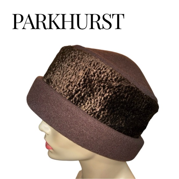 Chocolate Brown 100% Wool PARKHURST Hat